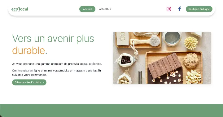 Site internet Eco'Local avec Odoo